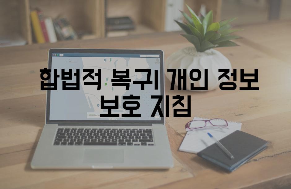  합법적 복구| 개인 정보 보호 지침