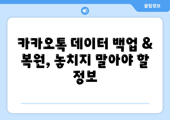 카카오톡 저장공간