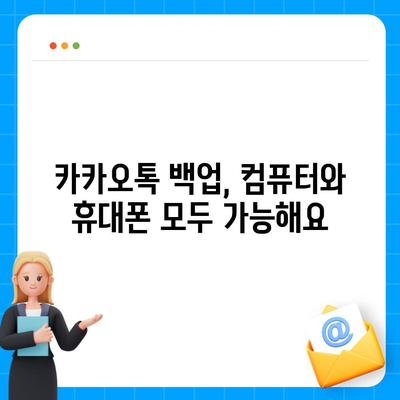 카카오톡 대화내용 백업 및 복구 완벽 가이드 | 카톡 대화, 데이터 복구, 백업 방법