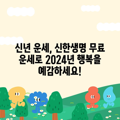 신한생명 무료운세 2024| 나의 운세, 지금 바로 확인하세요! | 신년 운세, 무료 운세, 2024년 운세