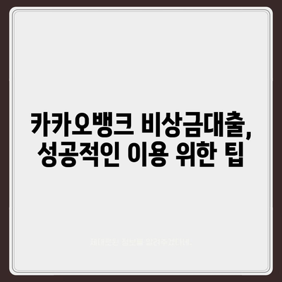 카카오뱅크 비상금대출 거절, 이유와 대처법 알아보기 | 대출 거절, 심사 기준, 재심사