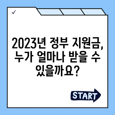 정부지원금 지급받는 방법| 2023년 최신 정보 & 지원 대상 확인 | 정부 지원, 지원금, 사업자, 개인