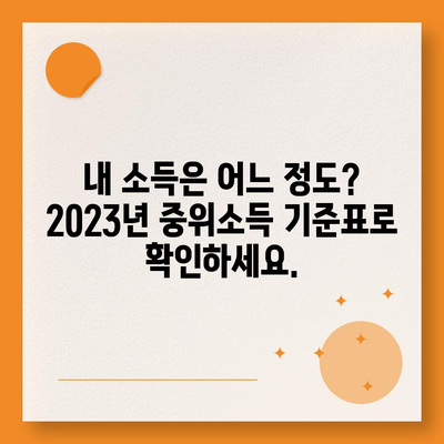 2023년 중위소득 및 급여 기준 완벽 가이드 | 소득, 급여, 기준, 2023,  지원금