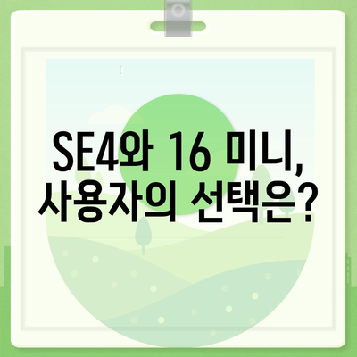 아이폰 SE4 디자인 변경과 아이폰 16 미니 출시 여부