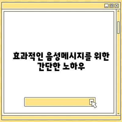 카카오톡 음성메시지