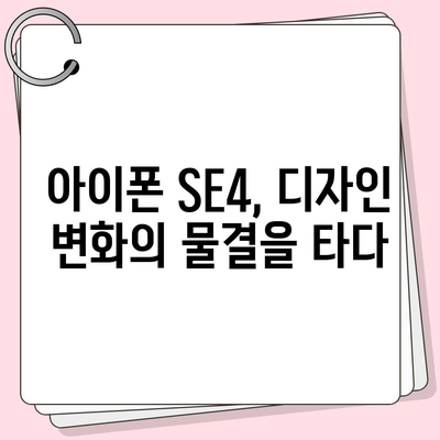 아이폰 SE4 디자인 혁신 | 아이폰16 미니 등장 가능성