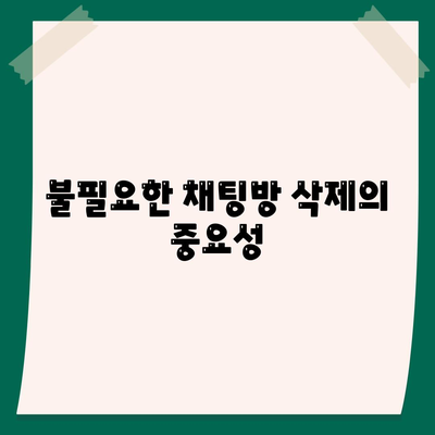 카카오톡 저장공간 확보를 위한 5가지 실용 팁 | 카카오톡, 저장공간 관리, 모바일 최적화