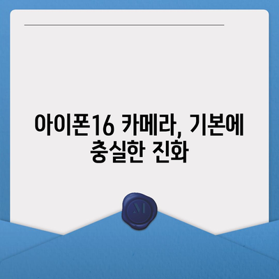 아이폰16 카메라 | 기본 사항에 기본이 있는 획기적인 개선 사항