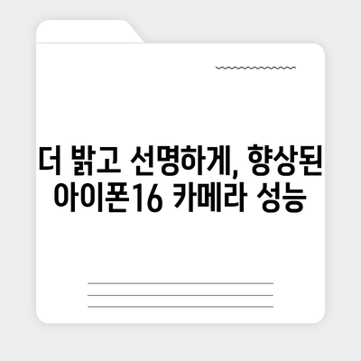 아이폰16 카메라 | 기본 사항에 기본이 있는 획기적인 개선 사항