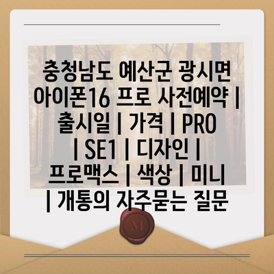 충청남도 예산군 광시면 아이폰16 프로 사전예약 | 출시일 | 가격 | PRO | SE1 | 디자인 | 프로맥스 | 색상 | 미니 | 개통