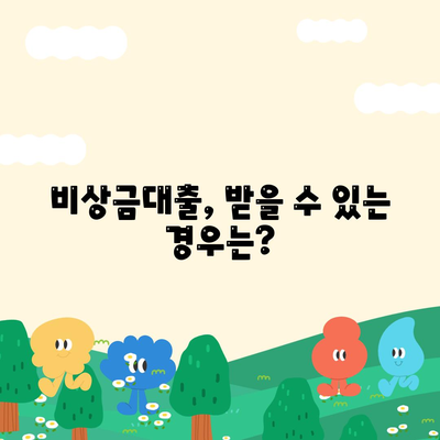 카카오뱅크 비상금대출 신청 방법과 FAQ | 대출 조건, 절차, 유의사항 안내