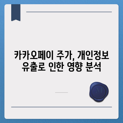 카카오페이 주가와 개인정보 유출 논란의 진실, 앞으로의 전망은? | 카카오페이, 주식, 데이터 보안, 금융업계