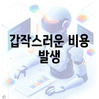 갑작스러운 비용 발생