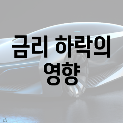 금리 하락의 영향