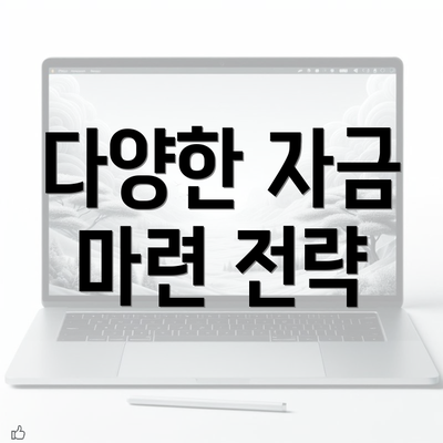 다양한 자금 마련 전략