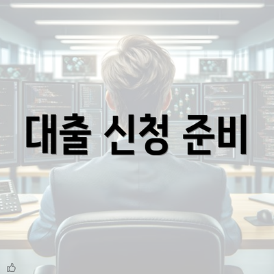 대출 신청 준비