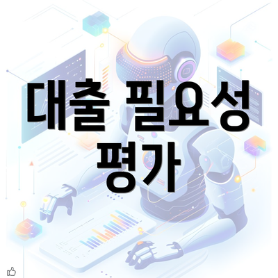 대출 필요성 평가