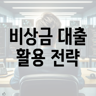 비상금 대출 활용 전략