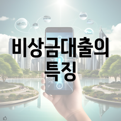 비상금대출의 특징