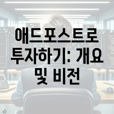 애드포스트로 투자하기: 개요 및 비전