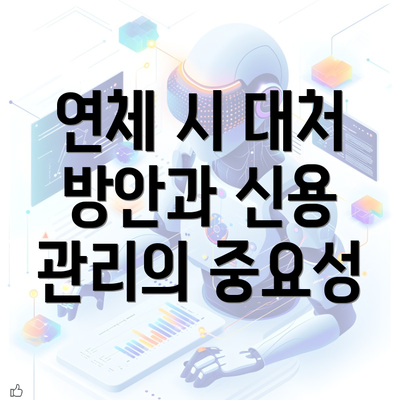 연체 시 대처 방안과 신용 관리의 중요성