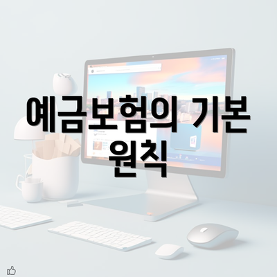 예금보험의 기본 원칙