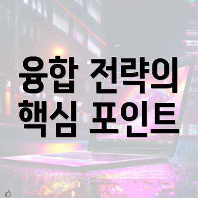 융합 전략의 핵심 포인트