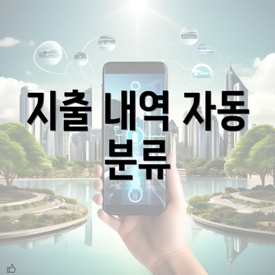 지출 내역 자동 분류