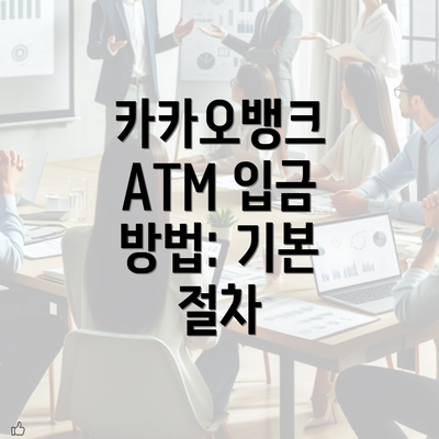 카카오뱅크 ATM 입금 방법: 기본 절차