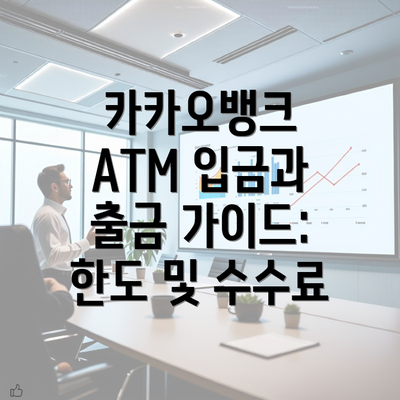 카카오뱅크 ATM 입금과 출금 가이드: 한도 및 수수료