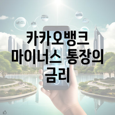 카카오뱅크 마이너스 통장의 금리