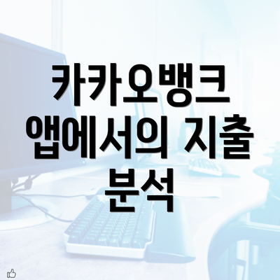 카카오뱅크 앱에서의 지출 분석