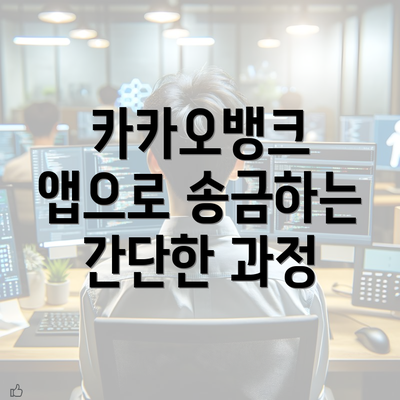 카카오뱅크 앱으로 송금하는 간단한 과정