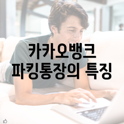 카카오뱅크 파킹통장의 특징