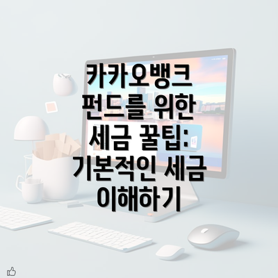 카카오뱅크 펀드를 위한 세금 꿀팁: 기본적인 세금 이해하기