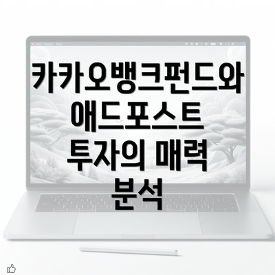 카카오뱅크펀드와 애드포스트 투자의 매력 분석