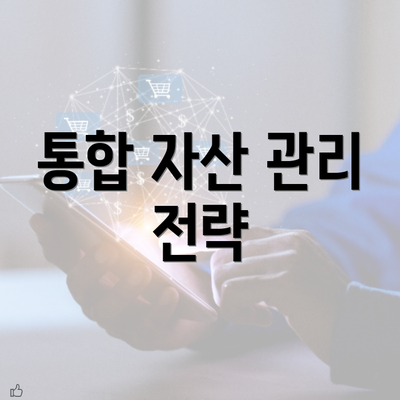 통합 자산 관리 전략