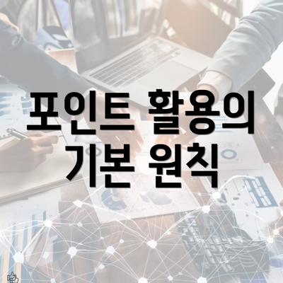 포인트 활용의 기본 원칙