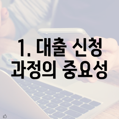 1. 대출 신청 과정의 중요성