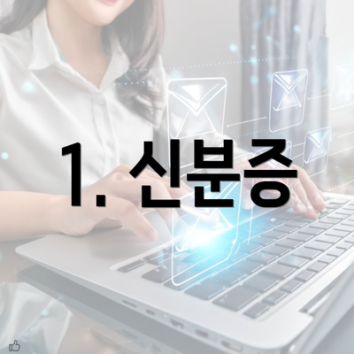 1. 신분증