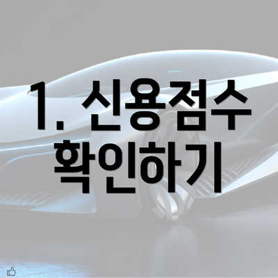 1. 신용점수 확인하기