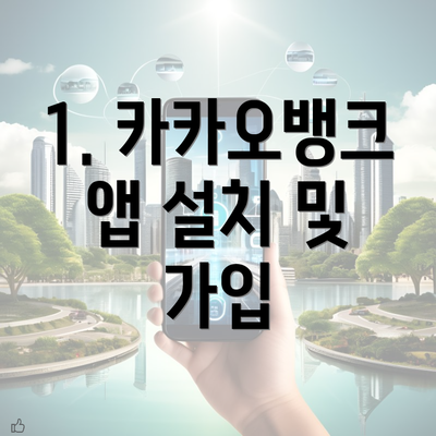 1. 카카오뱅크 앱 설치 및 가입