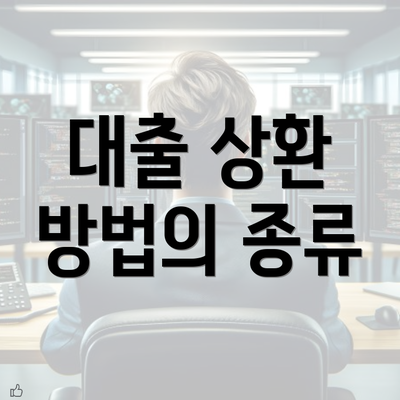 대출 상환 방법의 종류