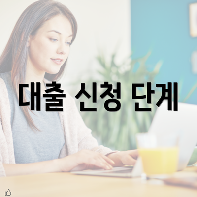 대출 신청 단계