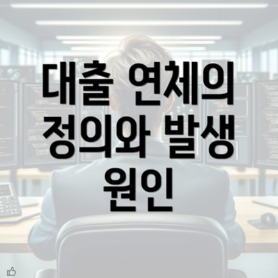 대출 연체의 정의와 발생 원인