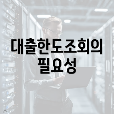 대출한도조회의 필요성