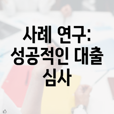 사례 연구: 성공적인 대출 심사