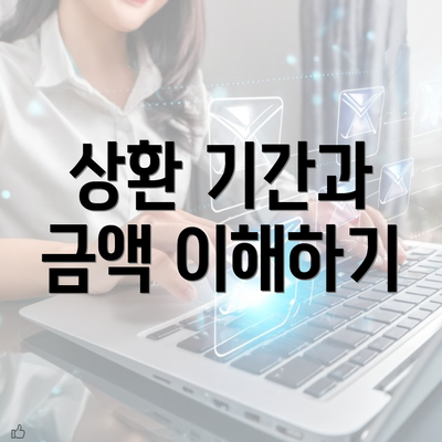 상환 기간과 금액 이해하기