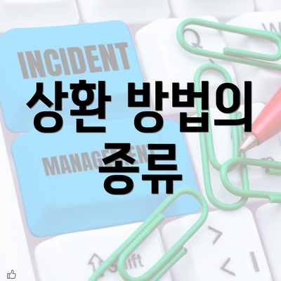 상환 방법의 종류