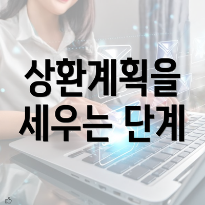 상환계획을 세우는 단계